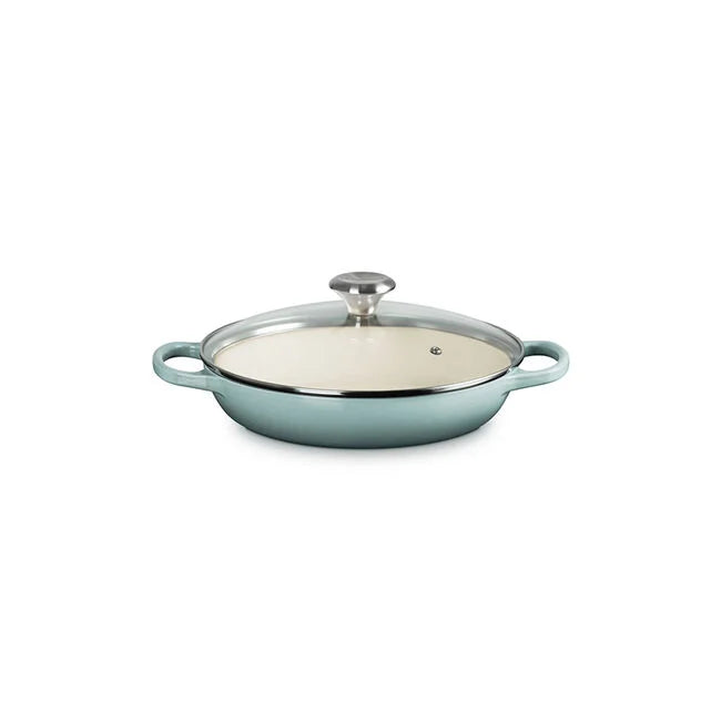 Le Creuset Signature Braiser With Glass Lid Sea salt