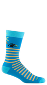 Darn Tough Men's Wild Life Crew Lightweight Lifestyle Sock Ocean