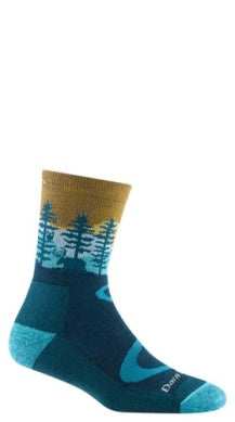 Darn Tough Women's Northwoods Micro Crew Midweight Hiking Sock Dark Teal