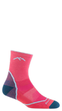 Darn Tough Kids' Light Hiker Micro Crew Lightweight Hiking Sock Raspberry