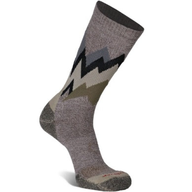 Fox River Men's Moving Mountains Lightweight Crew Hiking Sock Brown Heather