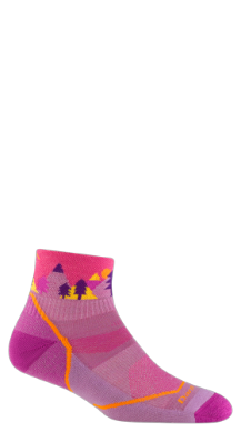 Darn Tough Kids' Quest Quarter Hiking Sock Violet