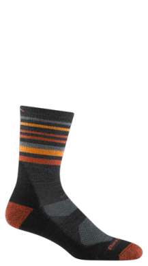 Darn Tough Men's Fastpack Micro Crew Lightweight Hiking Sock Charcoal