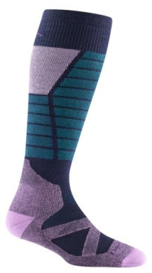 Darn Tough Women's Function X Over-the-Calf Midweight Ski and Snowboard Sock Eclipse