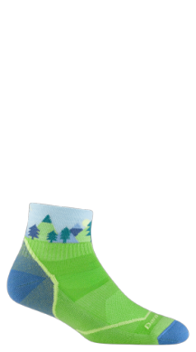 Darn Tough Kids' Quest Quarter Hiking Sock Green