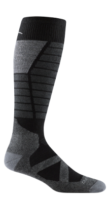 Darn Tough Men's Function X Over-the-Calf Midweight Ski and Snowboard Sock Black