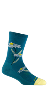 Darn Tough Women's Blossom Crew Lightweight Lifestyle Sock Cascade