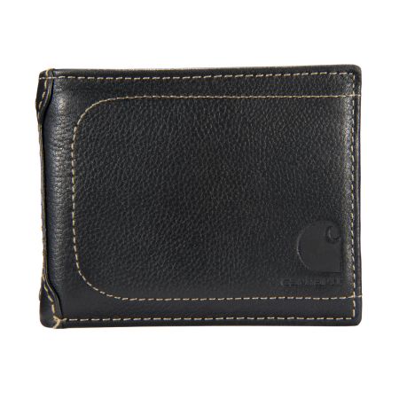 Carhartt Passcase Pebble Leather Wallet Black