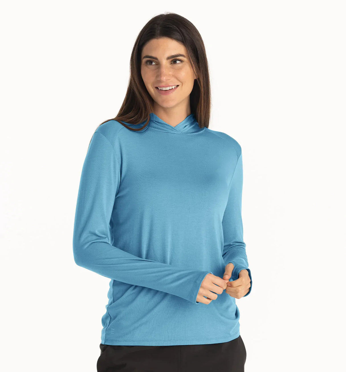 Free Fly Apparel Women's Bamboo Shade Hoodie II Bluestone