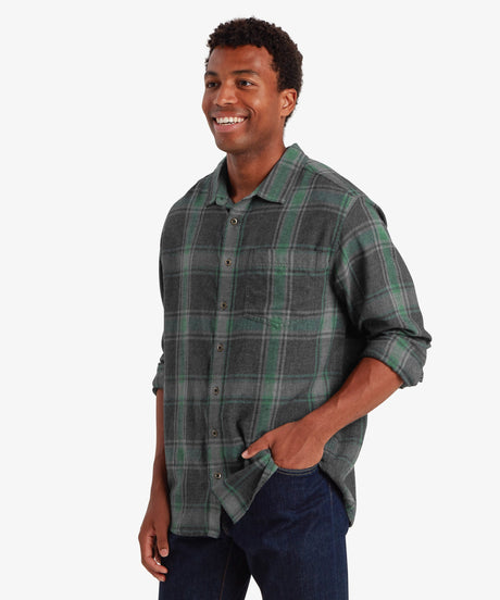 Sherpa Mens Batsa Eco Long Sleeve Shirt Black