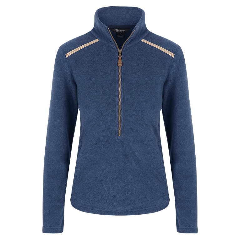 Sherpa Adventure Gear Women's Rolpa Eco Pullover Zip - Rathee Blue Rathee Blue