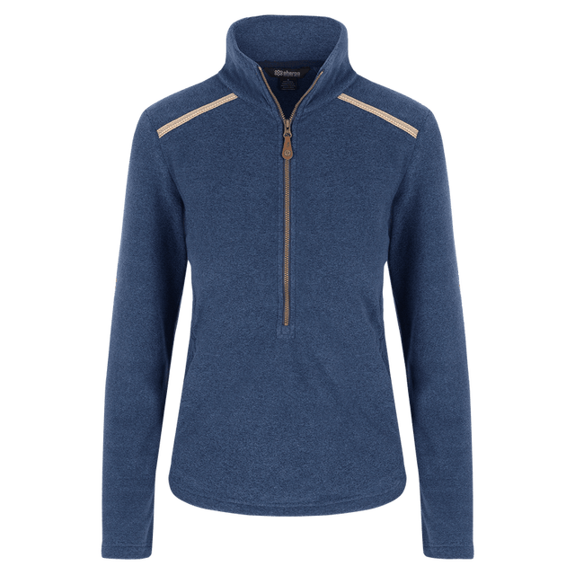 Sherpa Adventure Gear Women's Rolpa Eco Pullover Zip - Rathee Blue Rathee Blue