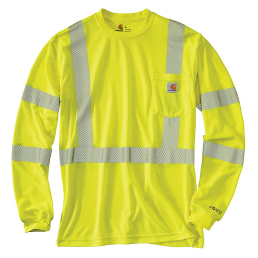 Carhartt Men's Force High-visibility Long-sleeve Class 3 T-shirt 323 brt lime