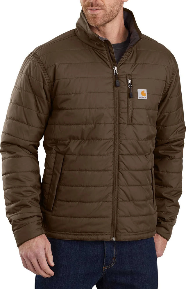 Carhartt Men's Rain Defender Relaxed Fit Lightweight Insulated Jacket Coffee