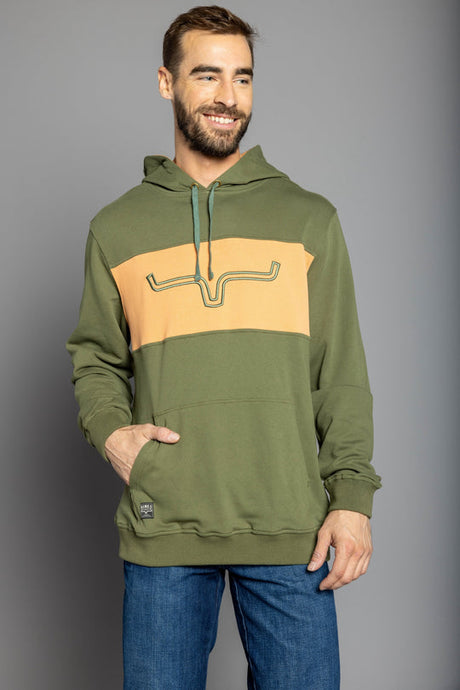 Kimes Ranch Men's Side Winder Hood Hoodie Army