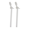 Thrive Bite Valve And Straw 2pk, Clear