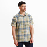 Sherpa Adventure Gear Men's Hosh Plaid Short-Sleeve Shirt - Bardiya Sand Bardiya Sand