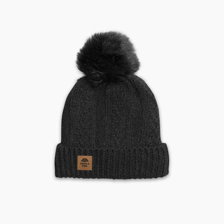 Turtle Fur Recycled Knit Lindsey Pom - Black Black