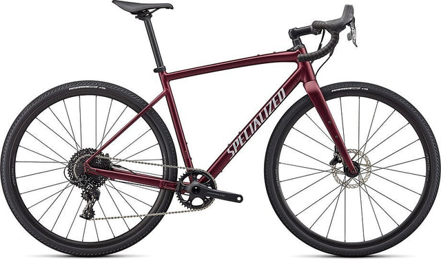 SPECIALIZED Diverge E5 Comp Bike, 52cm Satin Maroon/Light Silver/Chrome/Clean Mrn/tlsil/chrm