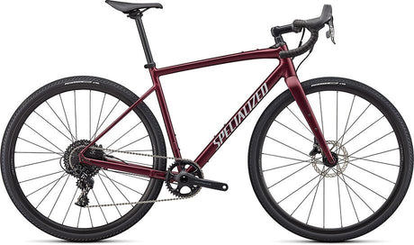 SPECIALIZED Diverge E5 Comp Bike, 58cm Satin Maroon/Light Silver/Chrome/Clean Mrn/tlsil/chrm