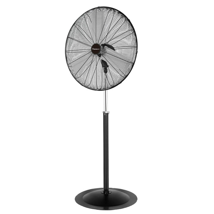 Vision Air 30-inch Oscillating High Velocity Pedestal Fan - Black / Black