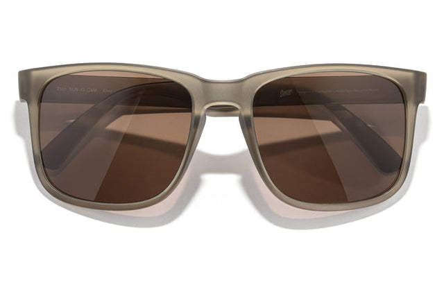 Sunski Kiva Sunglasses Matte Cola Amber Matte cola amber