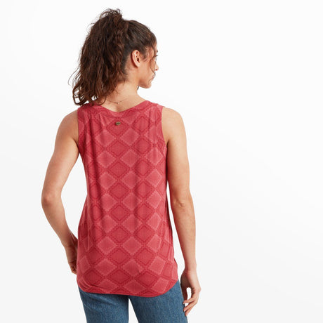 Sherpa Adventure Gear Women's Neha V-Neck Tank - Mineral Red Barely There Mineral Red Barely There