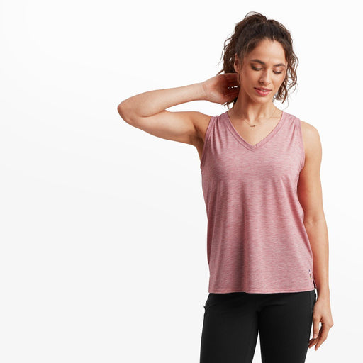 Sherpa Adventure Gear Women's Asha V-Neck Tank - Mineral Red Mineral Red
