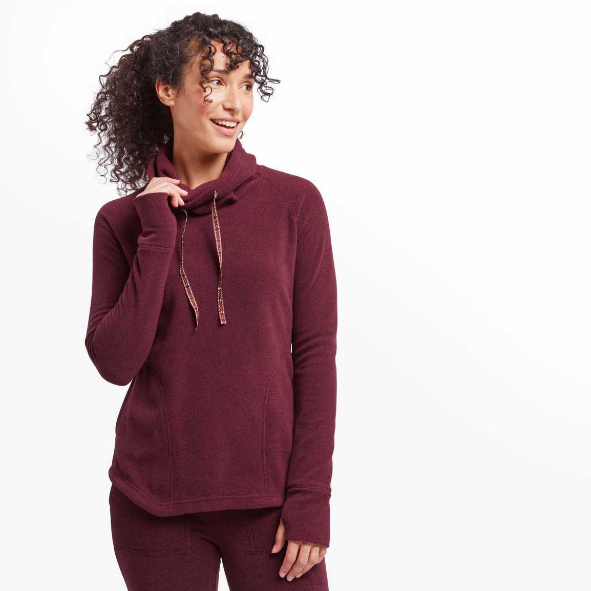 Sherpa Adventure Gear Women's Rolpa Eco Pullover Beet red