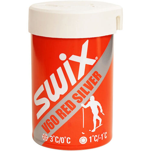 SWIX SPORT V60 Red/Silver Nordic Kick Wax - 1.5oz