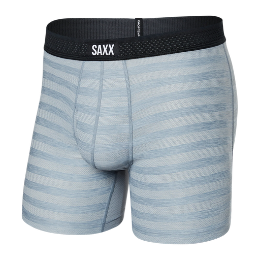 Saxx Droptemp Cooling Mesh Boxer Brief Mid Grey Heather
