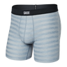 Saxx Men's Droptemp Cooling Mesh Boxer Brief Fly Mid Grey Heather