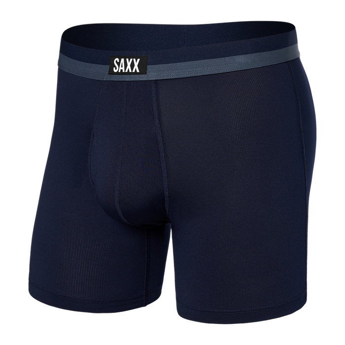SAXX DropTemp™ Cooling Cotton Boxer Briefs - Men's Boxers in Deep Ocean