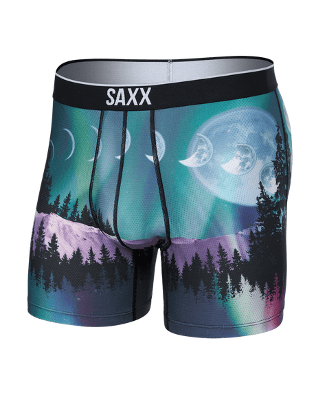 Saxx Men's Volt Breathable Mesh Boxer Brief Yukon and Beyond/Multi