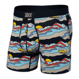 Saxx Men's Ultra Super Soft Boxer Brief Fly Cabin Fever - Multi