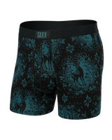 Saxx Men's Ultra Super Soft Boxer Brief Fly Deer Damask/Black