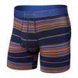Saxx Men's Ultra Super Soft Boxer Brief Fly Horizon Stripe - Navy