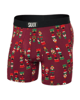 Saxx Men's Ultra Super Soft Boxer Brief Fly Nutcracker/Merlot