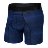 Saxx Men's Kinetic Light-Compression Mesh Boxer Brief Variegated Stripe - Blue