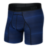 Saxx Men's Kinetic Light-Compression Mesh Boxer Brief Variegated Stripe - Blue