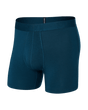 Saxx Men's Droptemp Cooling Cotton Boxer Brief Fly Deep Ocean