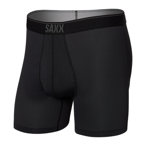 Saxx Quest Quick Dry Mesh Boxer Brief Black ii