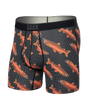 Saxx Men's Quest Quick-Dry Mesh Boxer Brief Fly Coho/Black