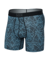 Saxx Men's Quest Quick-Dry Mesh Boxer Brief Fly Sketchy Mountain/Black