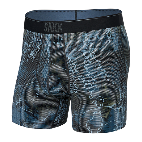 Saxx Quest Quick Dry Mesh Boxer Brief Smokey mtns/multi