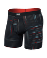 Saxx Men's Multi-Sport Mesh Boxer Brief Fly Optic Grid/Black