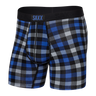 Saxx Vibe Super Soft Boxer Brief Blue flannel check