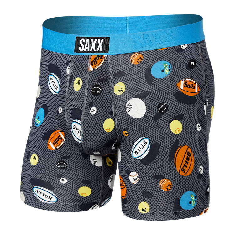 Saxx Vibe Super Soft Boxer Brief Ballstothewalls blk