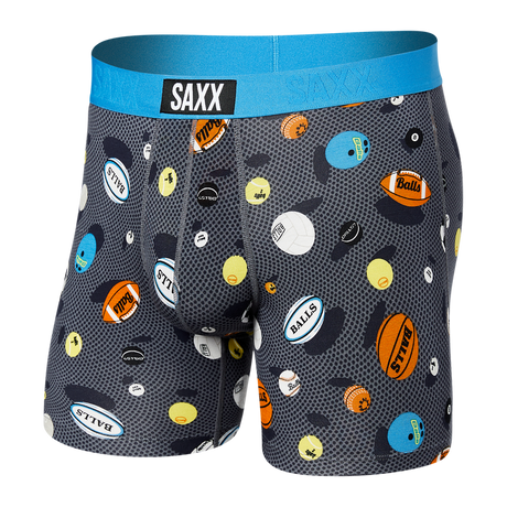 Saxx Vibe Super Soft Boxer Brief Ballstothewalls blk