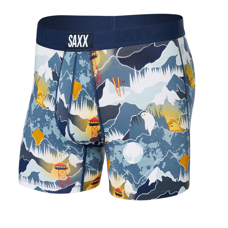 Saxx Vibe Super Soft Boxer Brief Winter skies/navy